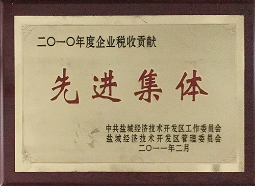 2011年2月鹽城經(jīng)濟開發(fā)區(qū)授予 企業(yè)稅收貢獻(xiàn)“先進(jìn)集體”.JPG